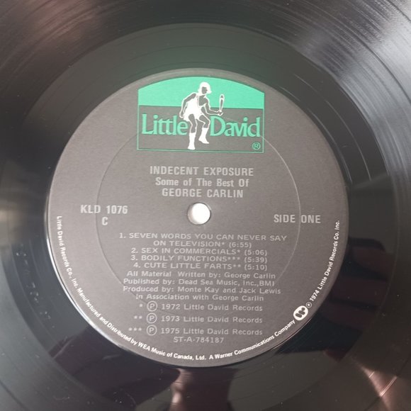 George Carlin Indecent Exposure vinyl record, comedy record, 1978 first pressing - Picture 9 of 10